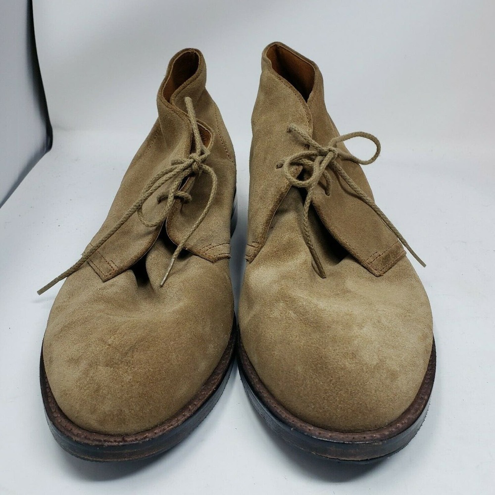 J Crew Superior Boots & Shoes Heather Tan Suede Chukka Boots Sz 9